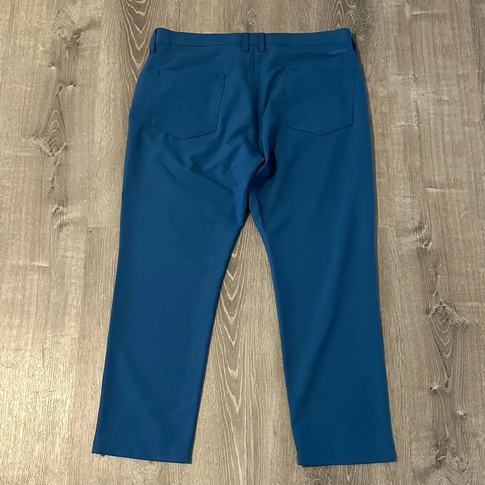 Bonobos 35 Golf Performance Slim Fit Teal‎ Mens Athletic Casual Flat Front Pants